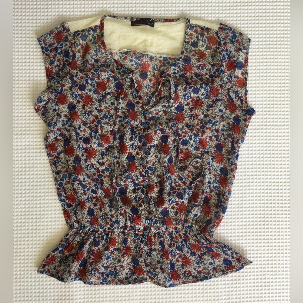 Devoted sheer floral top